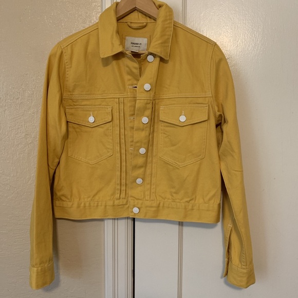Yellow denim jacket - Picture 1 of 3